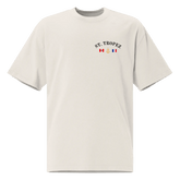 St. Tropez Oversized T-shirt Faded Bone Front